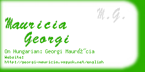 mauricia georgi business card